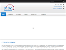 Tablet Screenshot of cics-llc.com